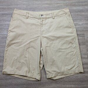 Lululemon Men's 36 Commission Short Relaxed Qwick Oxford White Tofino Sand Golf
